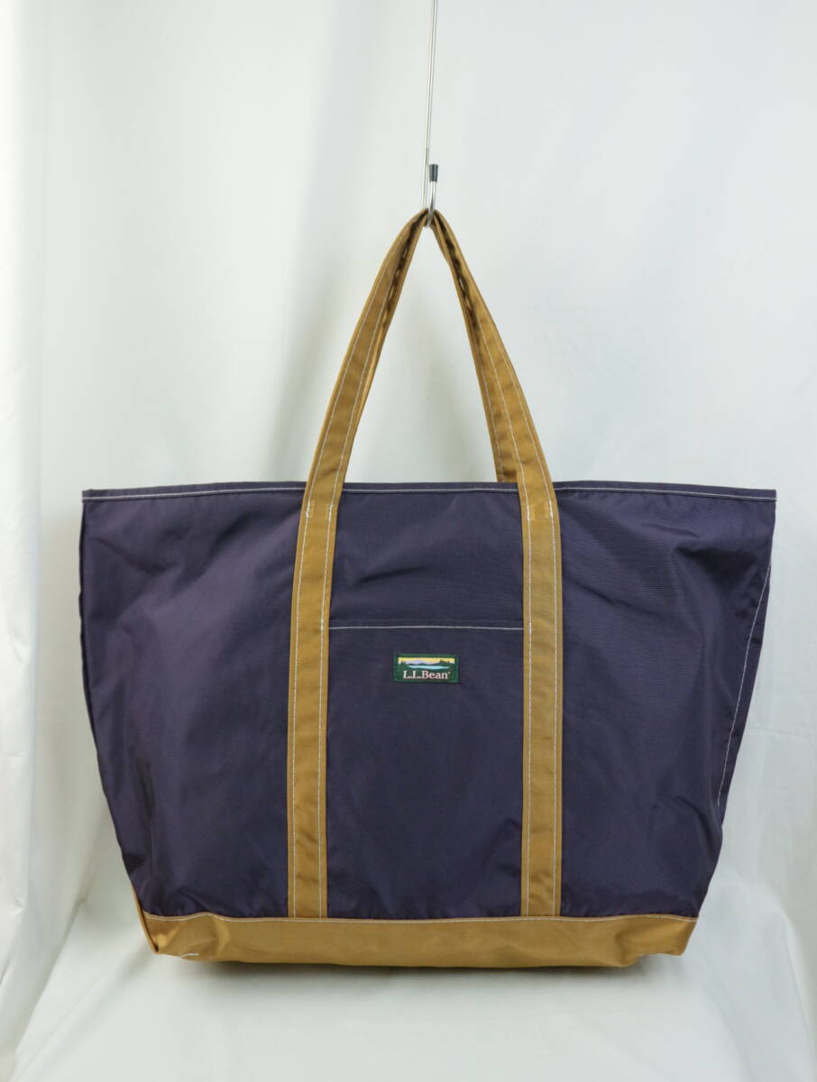 C445/L.L.Bean/エルエルビーン/トートバッグ/ナイロン製/ビッグサイズ/パープル_画像1