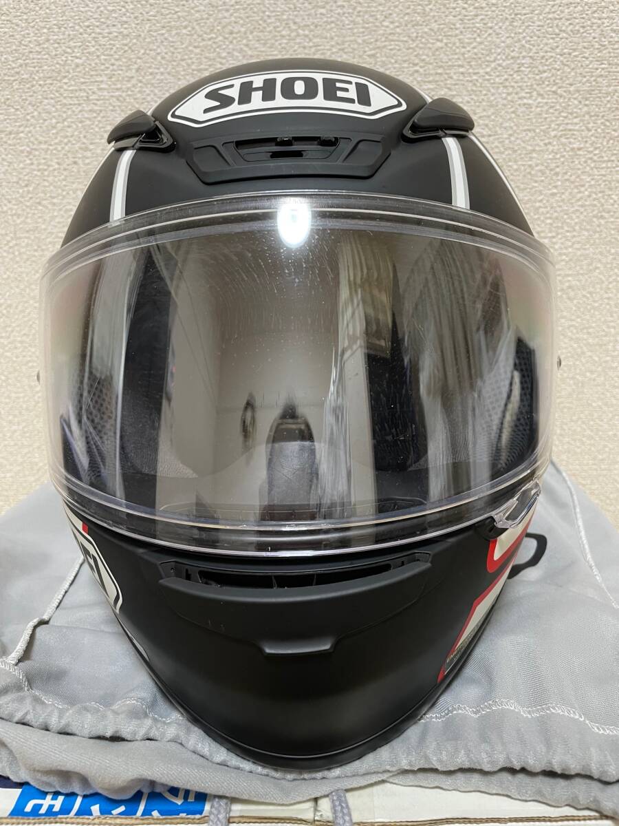 【中古美品】 SHOEI フルフェイスヘルメット マルケス ブラックアント Z-7 XLサイズ 61cmの画像4