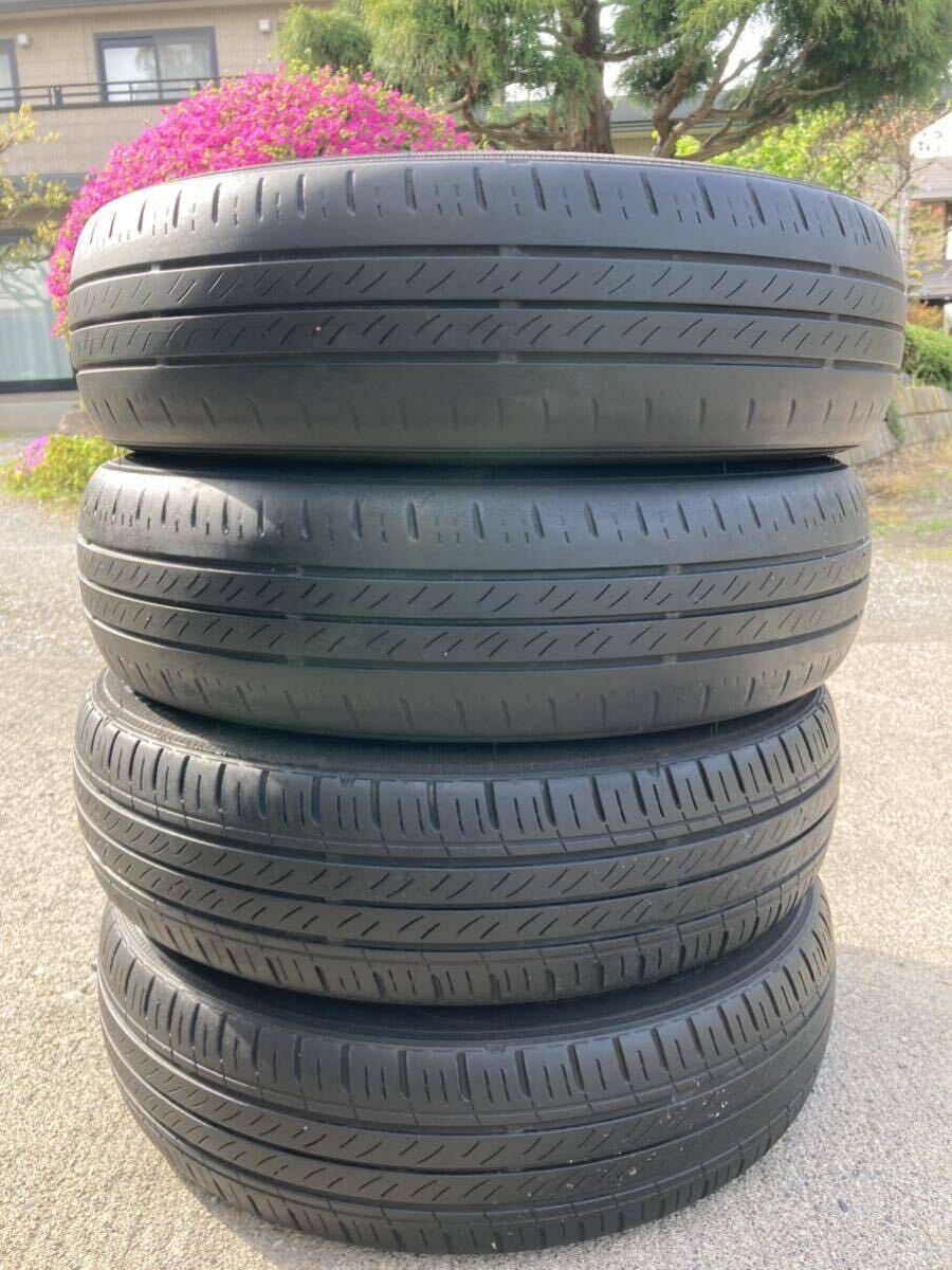 ★ 155/65R14 ☆ N-BOX 純正 鉄 スチールホイール タイヤ付 キャップ付 4本SET 倉庫保管 DUNLOP エナセーブ EC300 N-ワゴン N-ワン の画像3