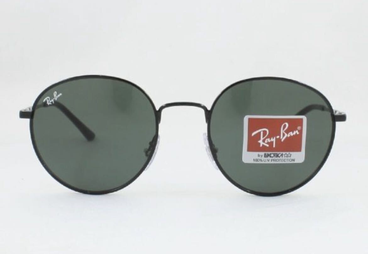 Ray-Ban レイバン RB3681-002/71 サングラス ブラック グリーン クラシック g-15 ボストン 丸メガネ ラウンドメタル系 00271 ケース茶_画像3