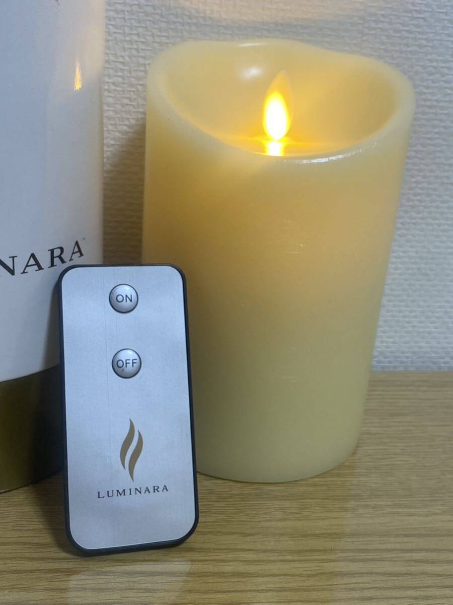 LUMINARA ルミナラ S Fresco アイボリー IKEA イケア BORRBY ブロック キャンドル ランタン LED キャンドル ライト ゆらぎ ろうそく 電池式