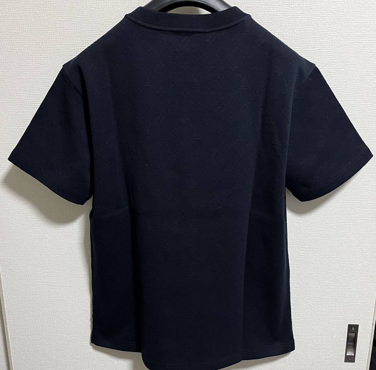 定価162,800円LOUIS VUITTON ルイヴィトン/シグネチャー3D ポケットモノグラム ピケコットン Dark Blue Tシャツ MADEinITALY_画像7