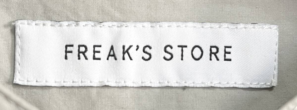 定価5,995円 FREAK'S STOREフリークスストア/ノーカラー オーバーサイズ バンドカラー コットンシャツ_画像5