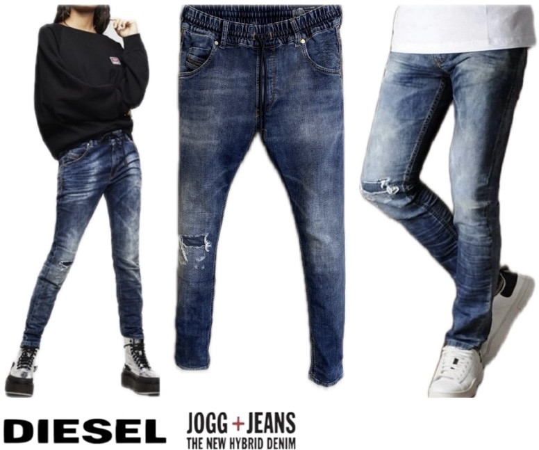 定価46,200円DIESELディーゼルKRAILEY R-NE069AA joggジーンズ DNA:再構築ダメージリペア加工スキニーデニム25ユニセックスKROOLEY_画像1