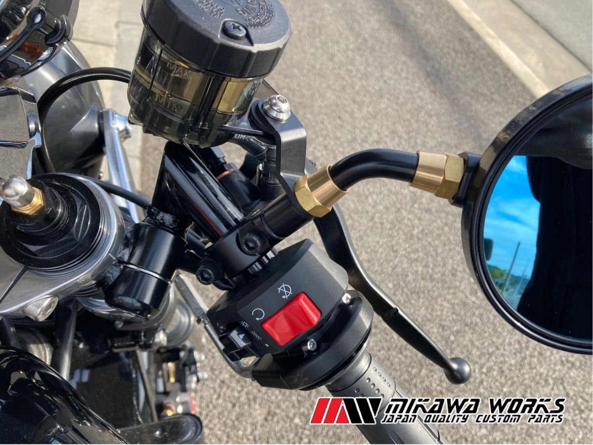 リード ミラー 真鍮 デコナット デコレーション ナット 左右1台 リード ミラー 真鍮 デコナット デコレーション ナット 左右1台