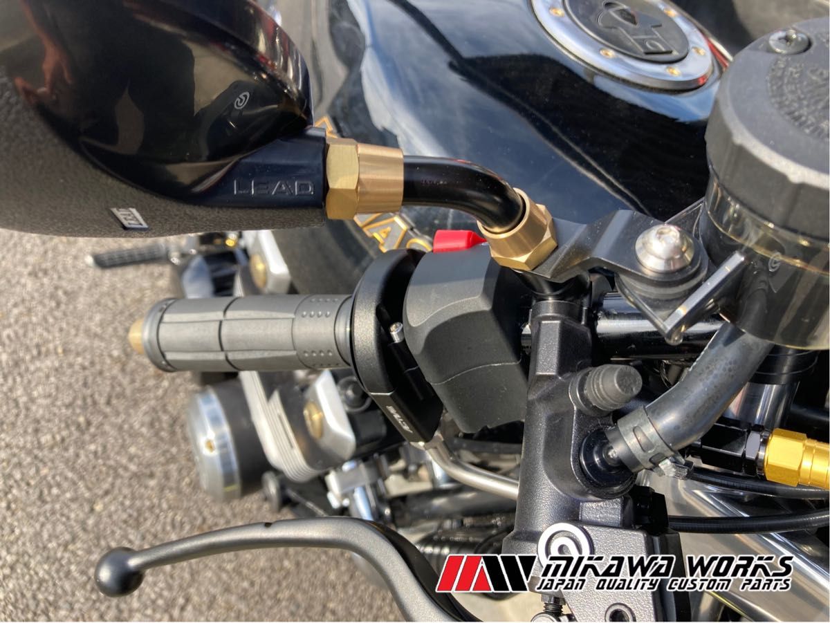 リード ミラー 真鍮 デコナット デコレーション ナット 左右1台 リード ミラー 真鍮 デコナット デコレーション ナット 左右1台