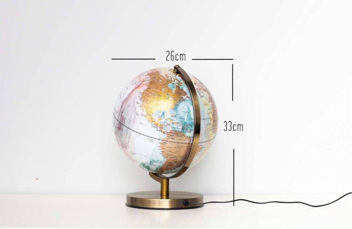 [ new goods unused ]10 -inch marble style design LED light installing globe antique bronze plating stand 