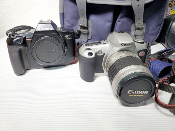 カメラ 本体 レンズ等 まとめて大量セット CANON EOS505 KISS SIGMA ZOOM OLYMPUS ZUIKO Autoboy スピードライト220EX バッグ EOS学園(100_画像2