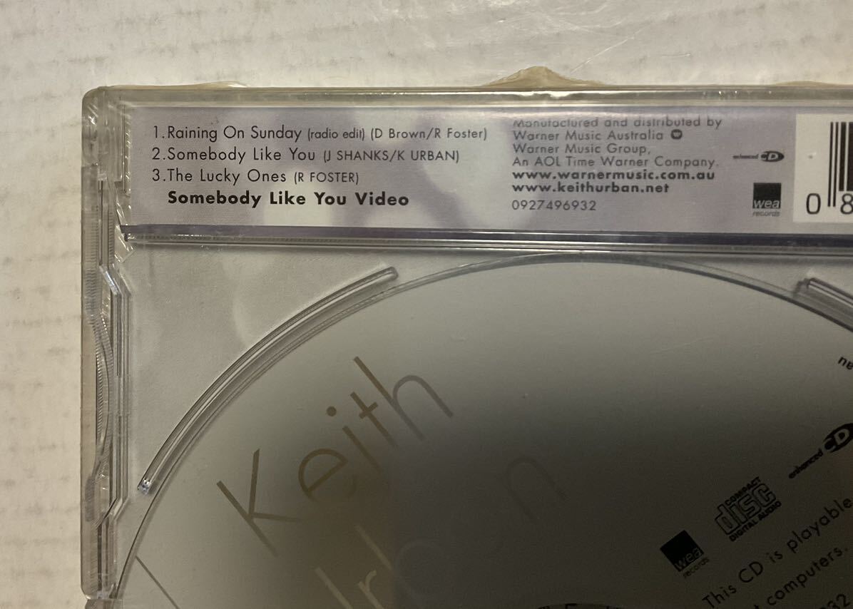 Keith Urban キースアーバン CDs.シングルCD Raining On Sunday 3曲入り オーストリア盤 AUS. 未開封 rare ダンハフ Dann Huff_画像3