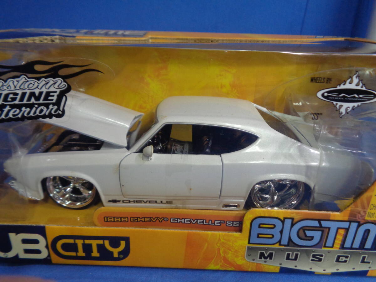 \'#JADA TOYS BIGTIME 1/24 1969 Chevy she bell SS white color 