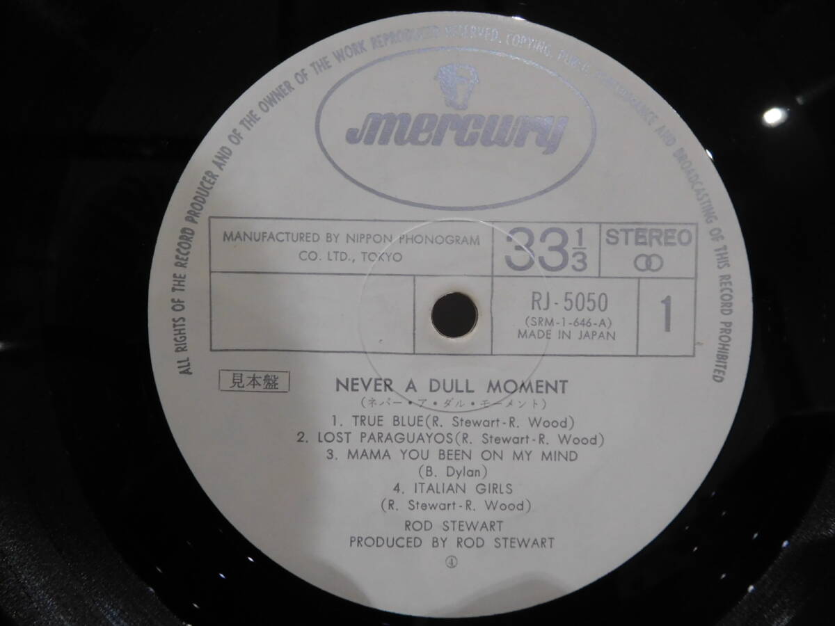 ○ロッド・スチュワート ROD STEWART/ネバー・ア・ダル・モーメント NEVER A DULL MOMENT 初回見本盤両開きLPレコード　RJ-5050_画像5