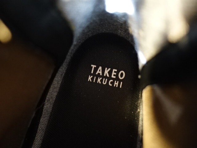 タケオキクチ　TAKEO KIKUCHI サイドゴア　ブーツ　サイズ41　スエード　茶系　こげ茶系　箱無し_画像6