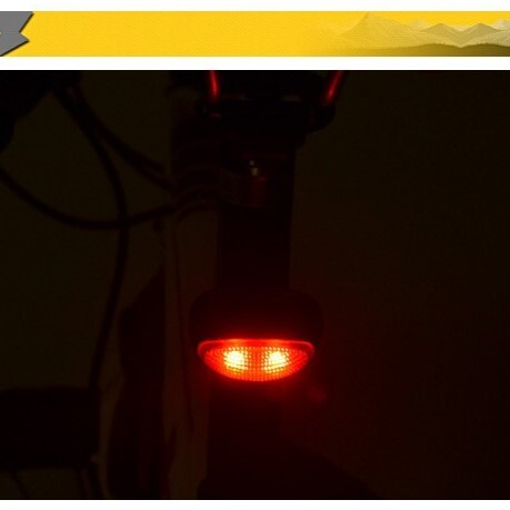 自転車テールライト テールランプ ソーラー 充電式 リアライト 自転車ソーラー電気 LED 反射板 赤色灯 太陽光 充電不要 電池不要 送料無料