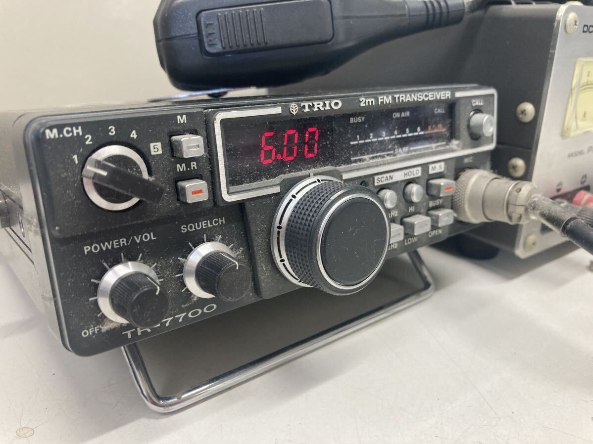  Trio TRIO TR-7700 рация радиолюбительская связь приемопередатчик DAIWA мульти- терминал DC POWER SUPPLY подлинная вещь Mike имеется KENWOOD