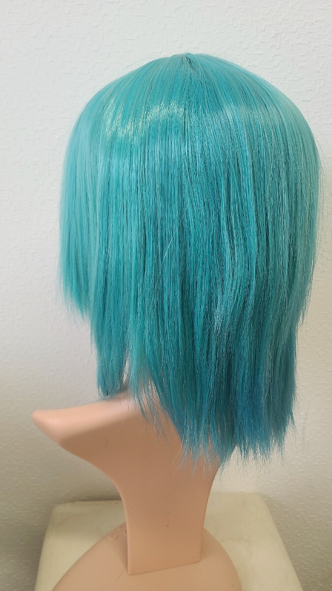  dyeing wig * green blue. gradation color. full g* strut medium re year * Event cosplay wig * blue green 