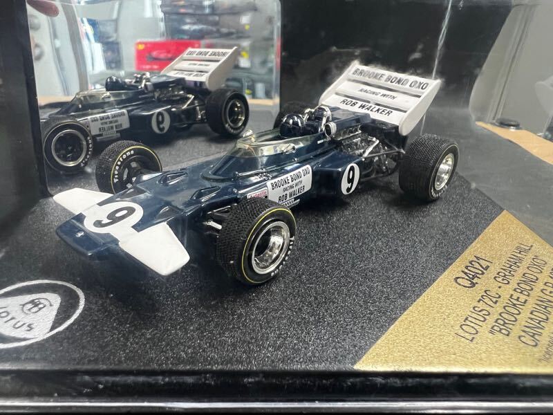 ケース傷み。小ヒビあり 絶版カルツォ 4021 1/43 ロータス７２Cフォード　グラハム・ヒル　ロブ・ウォーカー レーシング 1970 カナダGP _画像1