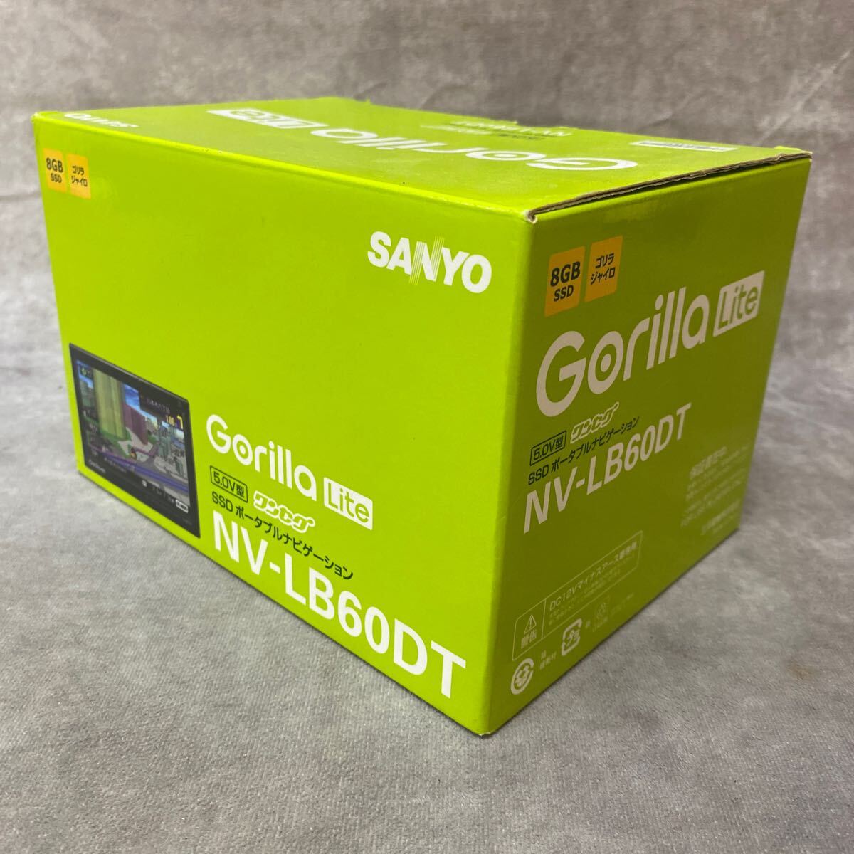 中古 SANYO NV-LB60DT/Gorilla Lite 5.0V型 ワンセグ SSDポータブルナビゲーション 8GB SSD ゴリラジャイロ　カーナビ_画像9