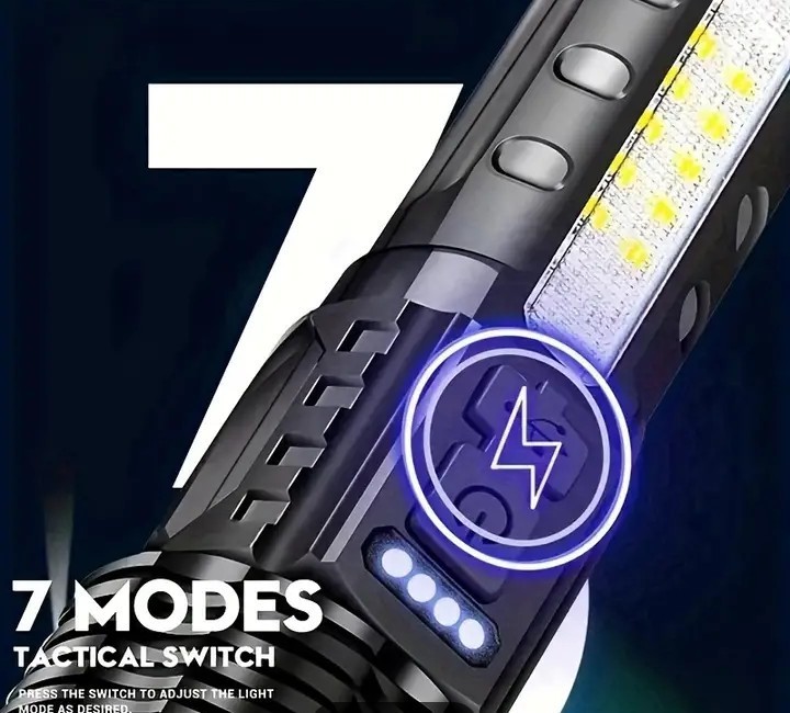 LED 懐中電灯 XPH50 Type-C充電式 超高輝度LED+COBライト7モード 防水 ズーム機能の画像4
