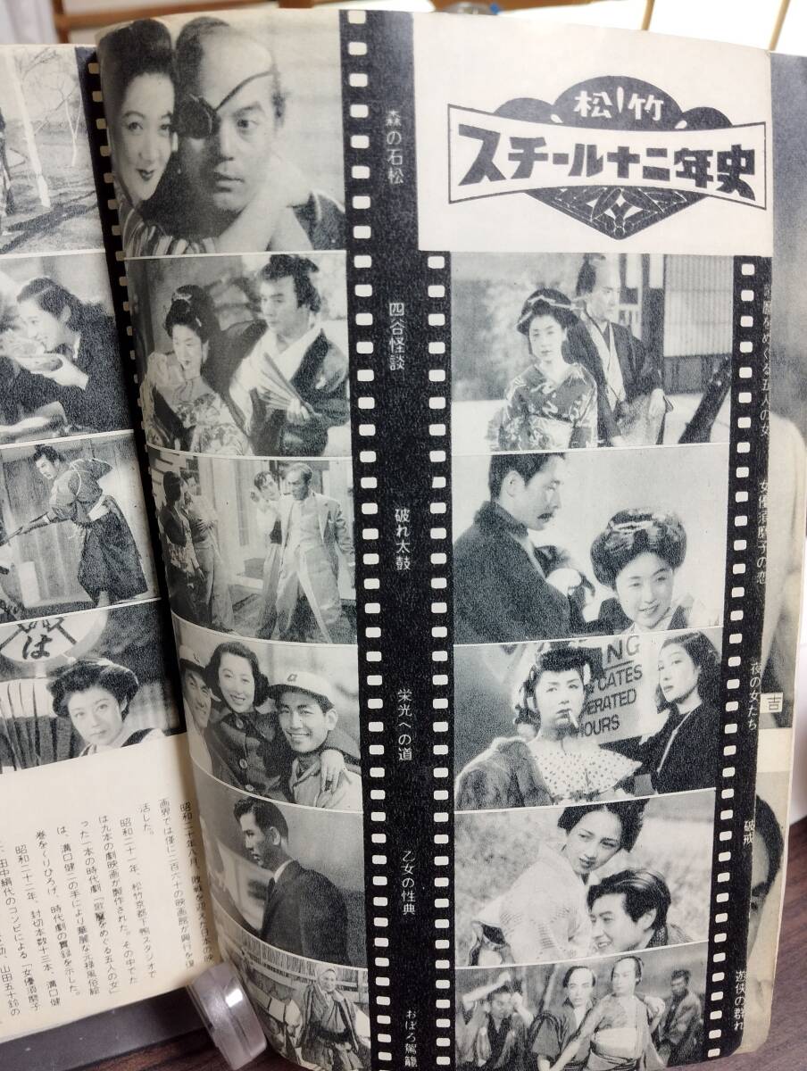 時代映画 28号　特集・松竹京都撮影所　松竹時代劇映画の発展に就いて　松竹京都撮影所への公開状　松竹京都のスターたち　喜劇人の夢　_画像5