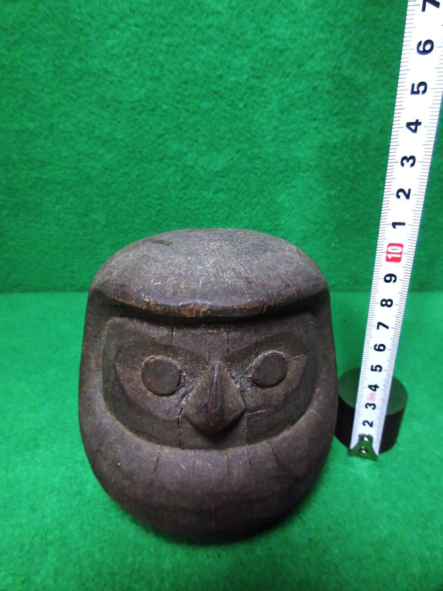 . земля игрушка daruma Gunma Takasaki [ Takasaki daruma] старый дерево type Meiji ~ Showa 