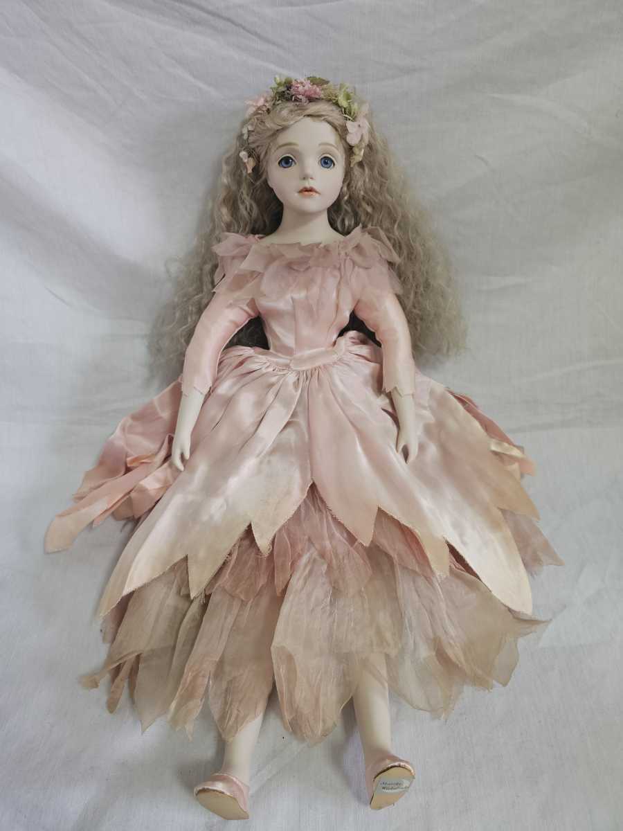 若月まりこ ビスクドール ねむり姫 座高約36㎝ 創作人形の画像2