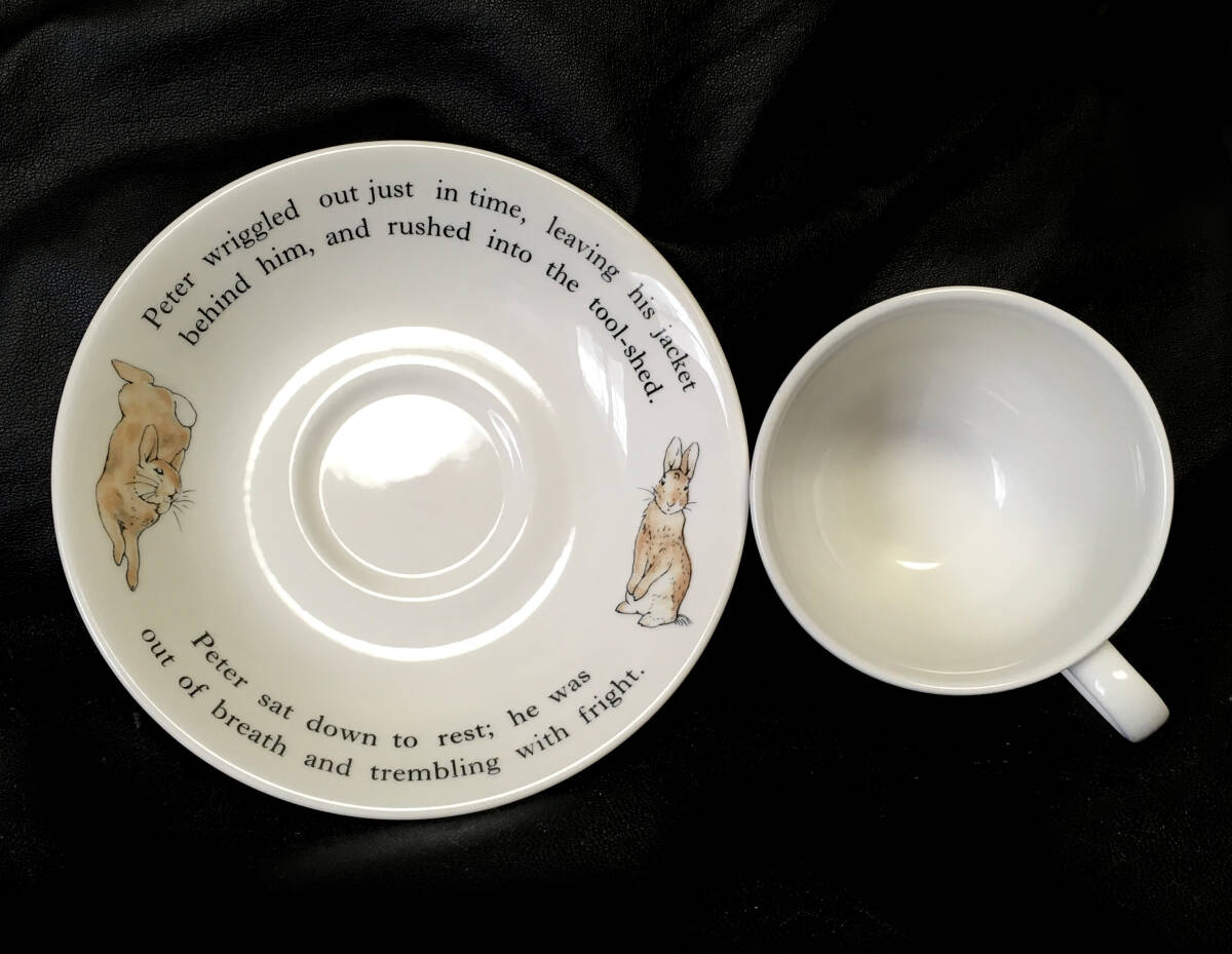 WEDGWOOD ウェッジウッド PETER RABBIT カップ＆ソーサー 中古 ②_画像3