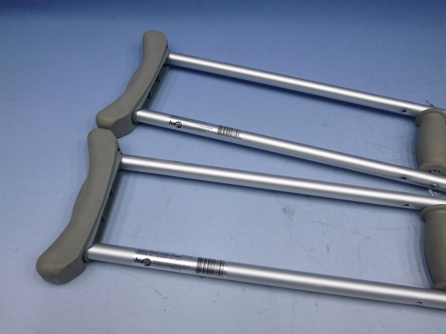 crutches hugo 721-785 used 2 pcs set aluminium 