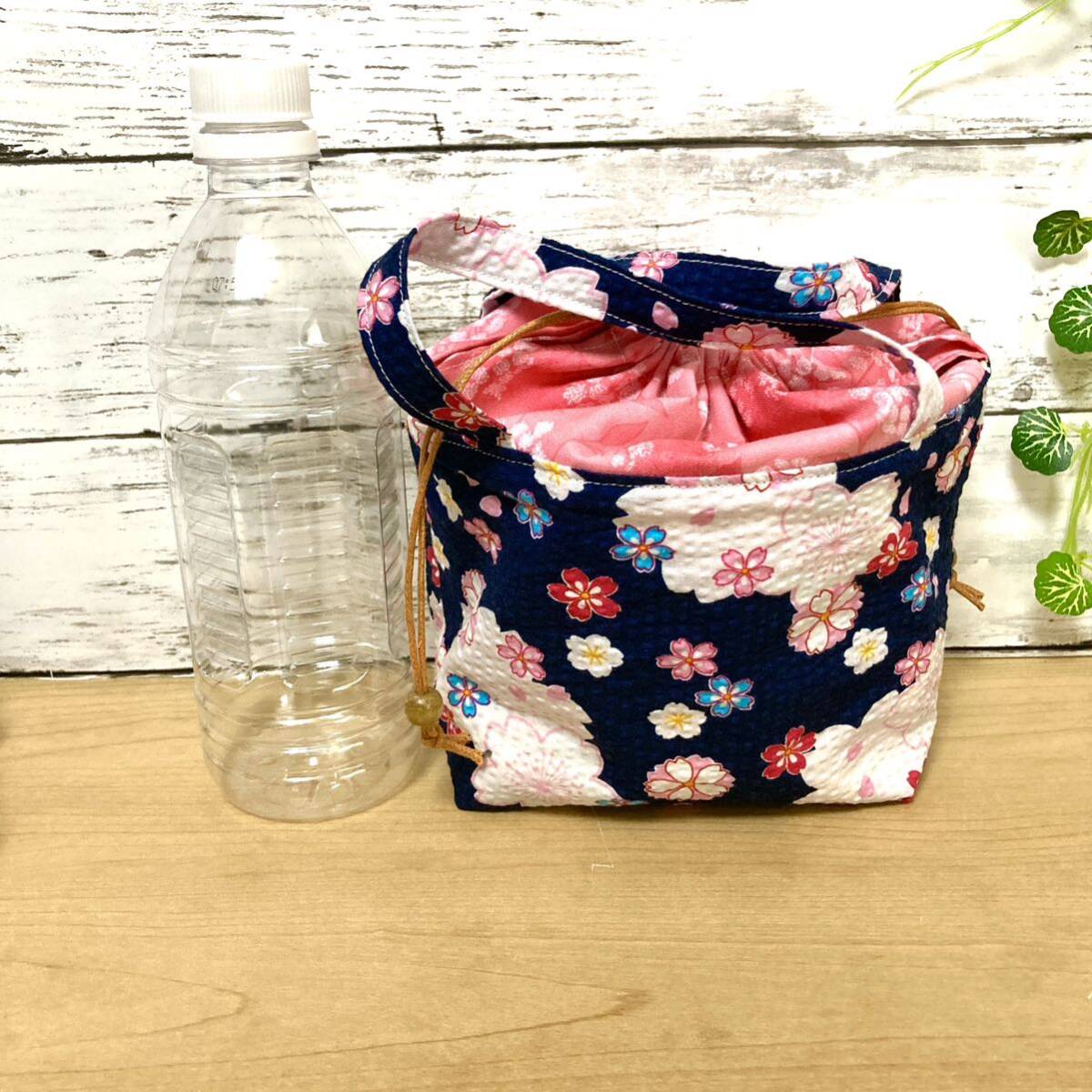 { ручная работа } мешочек сумка Mini праздник сумка юката сумка Sakura рисунок 
