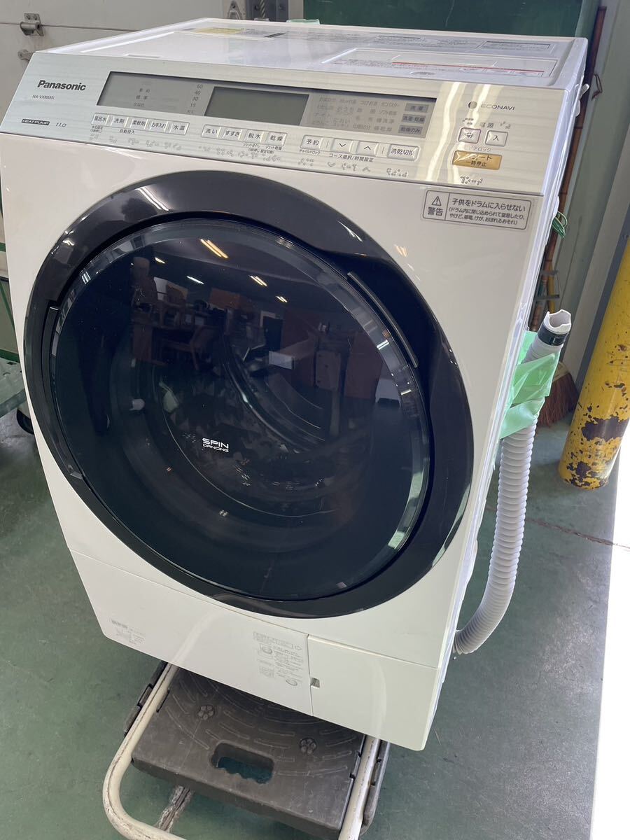 [1 jpy start ] Tokyo departure Panasonic drum type laundry dryer NA-VX8800L standard laundry capacity 11.0kg 2018 year made heat pump simple cleaning 
