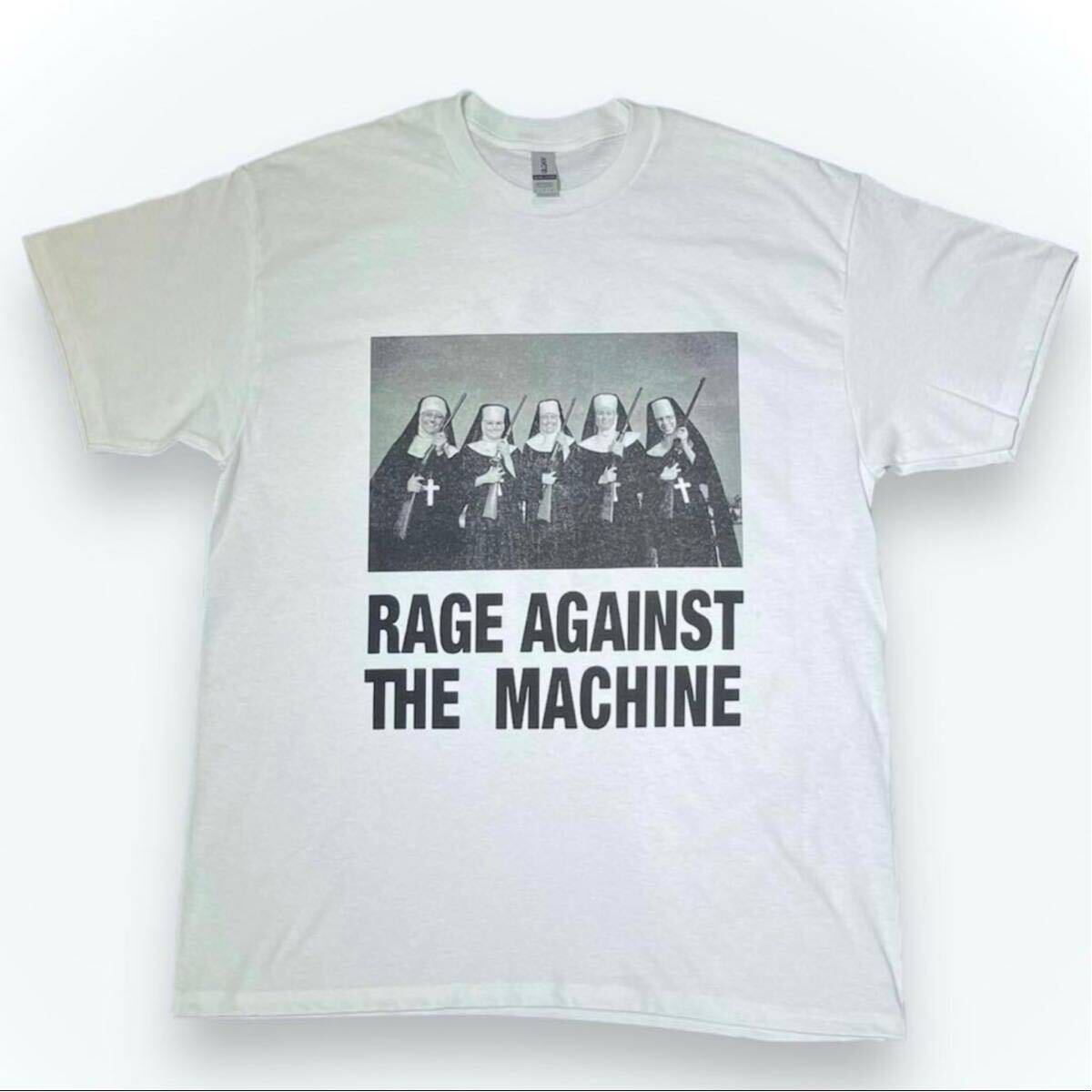 RAGE AGAINST THE MACHINE Tシャツ レイジ アゲインスト ザ マシーン ナンズアンドガンズ 両面プリント バンド 大判 メタリカ 90s 野村訓市_画像2