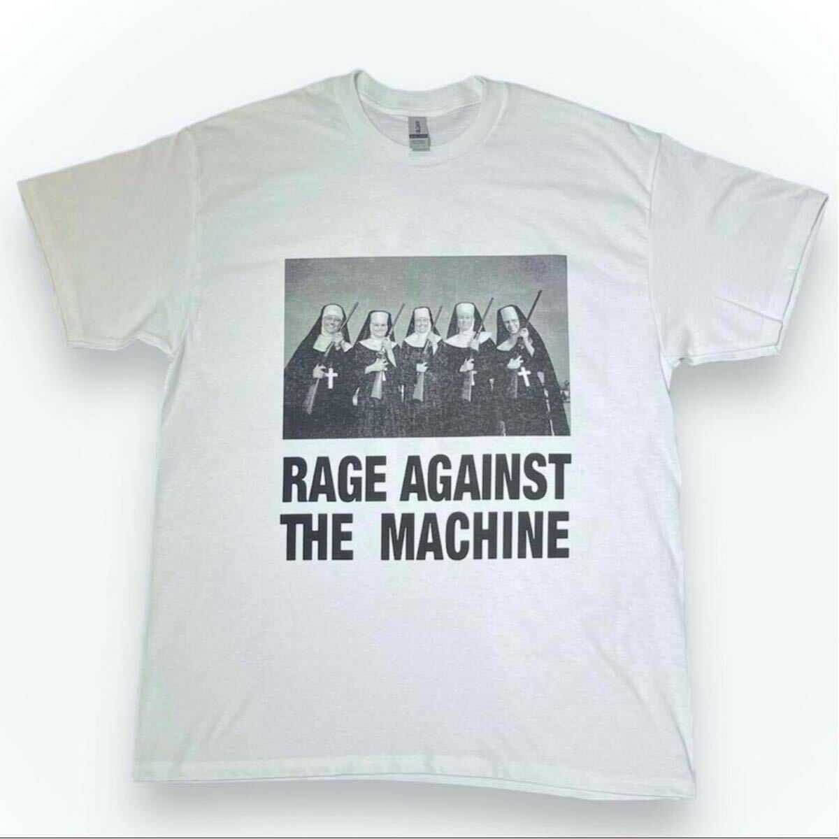  RAGE AGAINST THE MACHINE Tシャツ レイジ アゲインスト ザ マシーン ナンズアンドガンズ 両面プリント バンド 90s メタリカ y2k 野村訓市_画像2