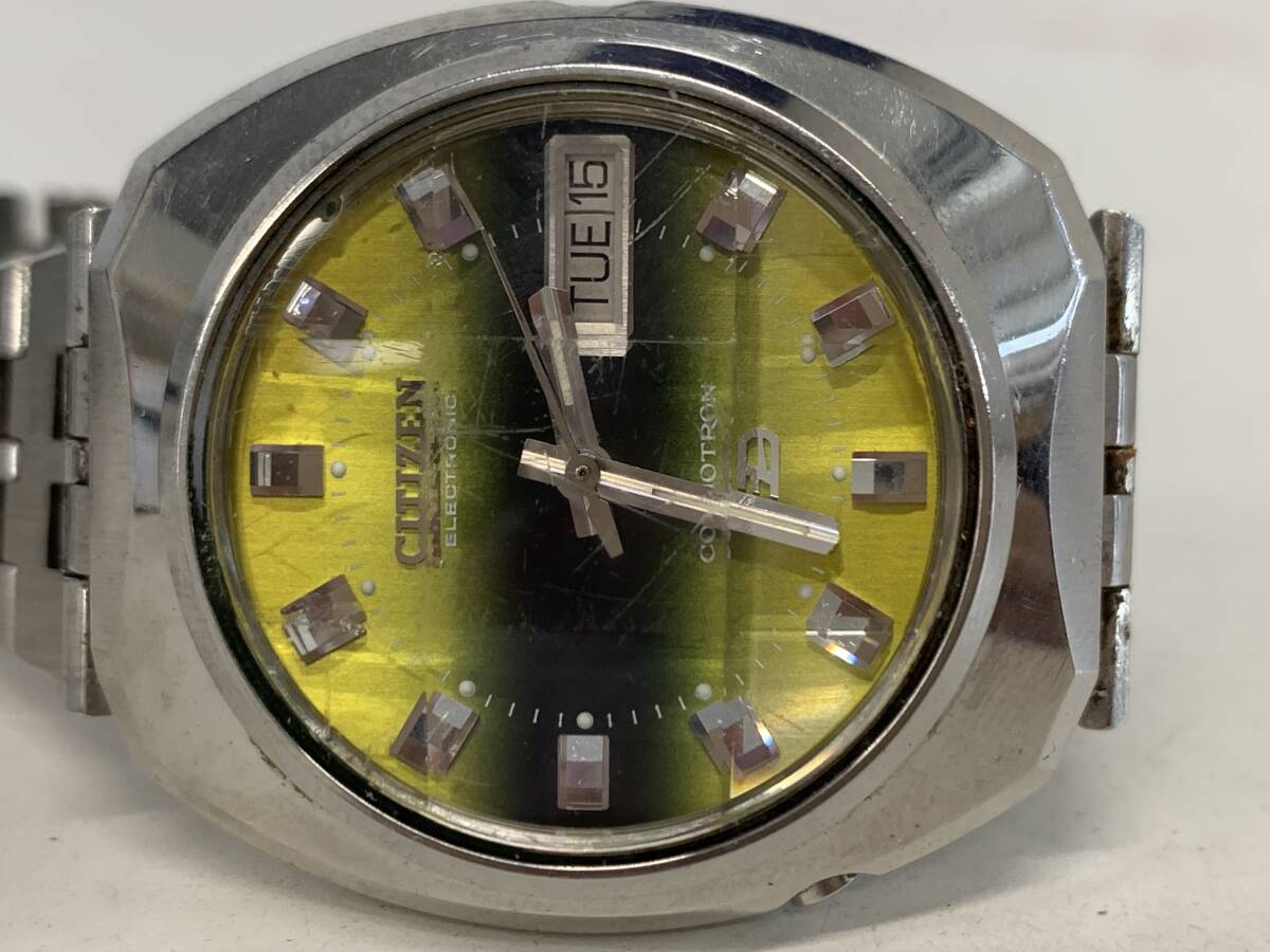 Y シチズン エレクトロニック コスモトロン 電磁テンプ式 メンズ腕時計 CITIZENの画像8