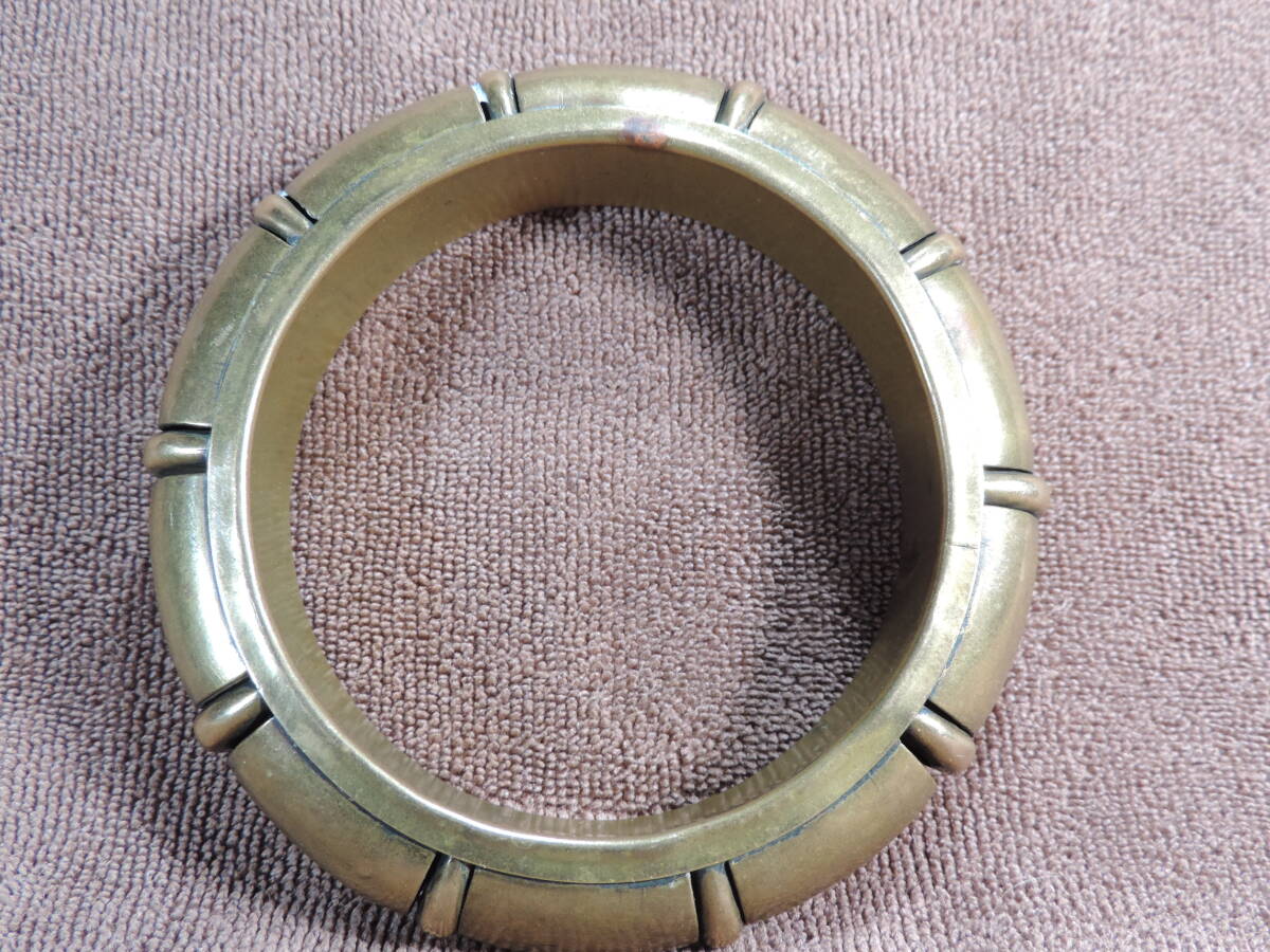 【値下げ交渉可】ヴィンテージ 銅製・レディースバングル・内径約68ミリ・約43.10g_画像6