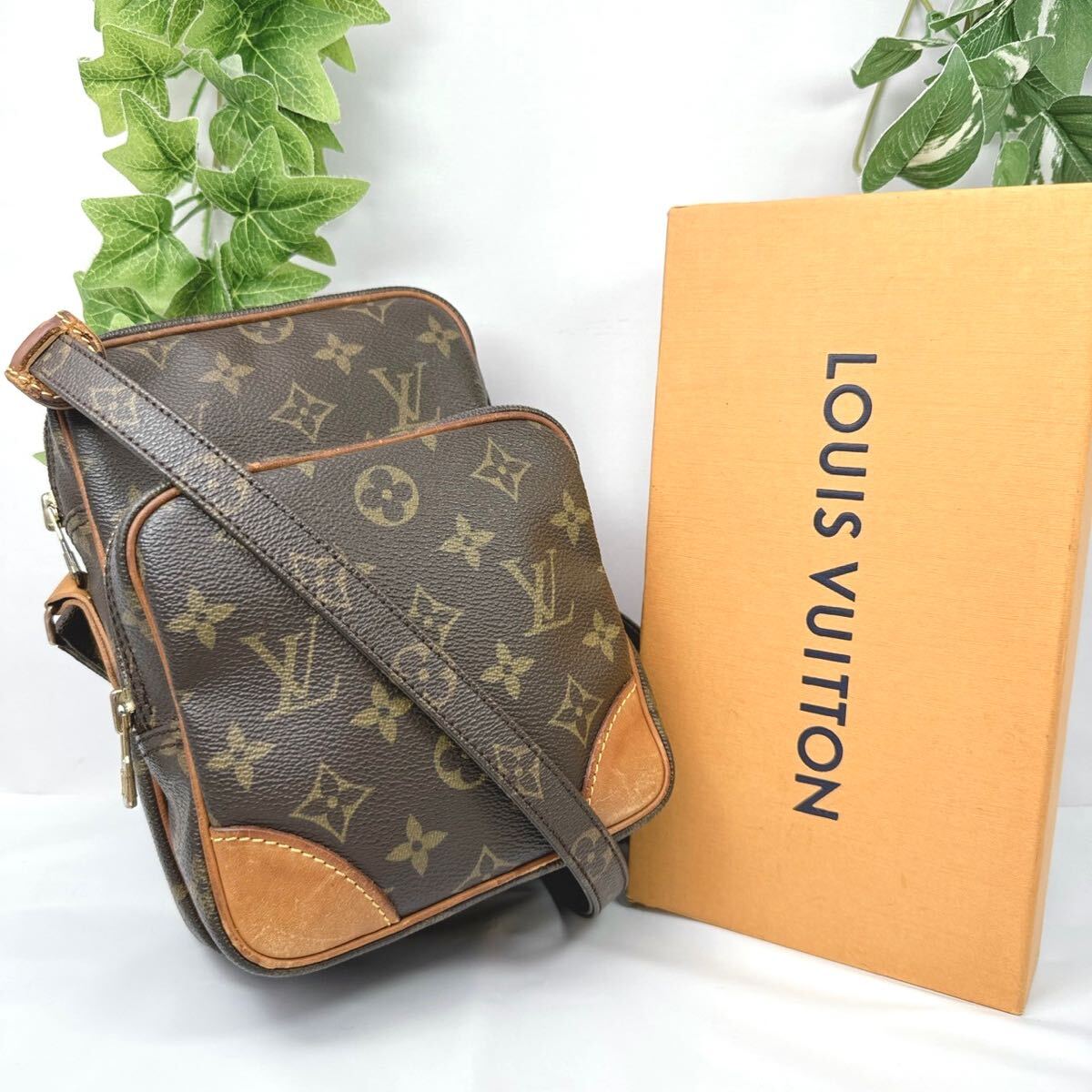 1円 LOUIS VUITTON ルイヴィトン ショルダー 斜めがけバッグ モノグラム アマゾン M45236 シリアル TH8903_画像1