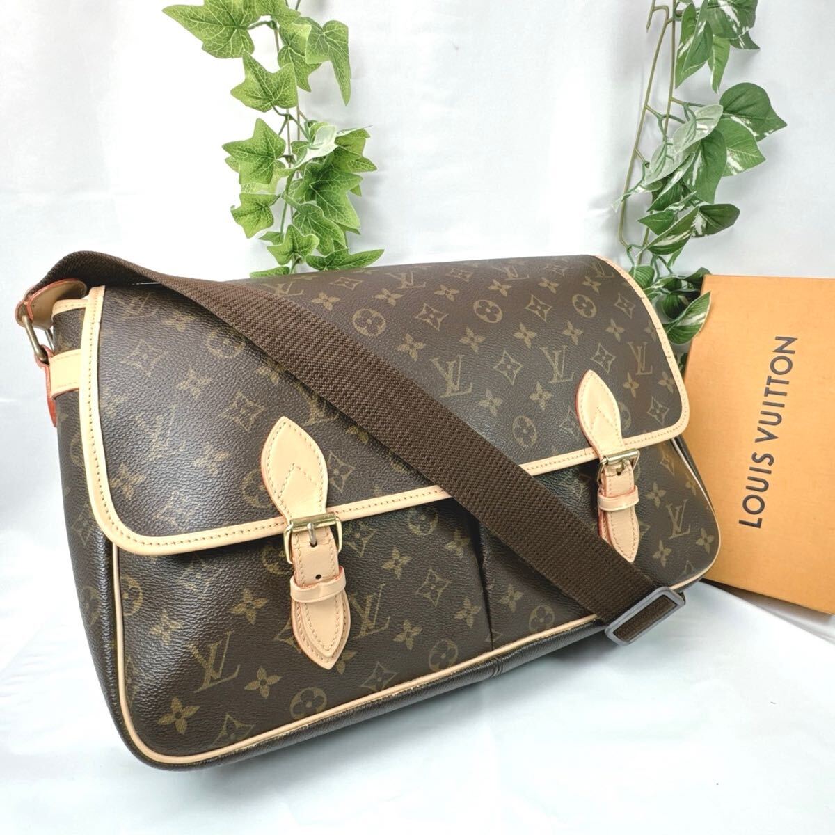 1円 LOUIS VUITTON ルイヴィトン ジベシエールGM ショルダーバッグ M42246 メッセンジャー モノグラム シリアル SE0938_画像1