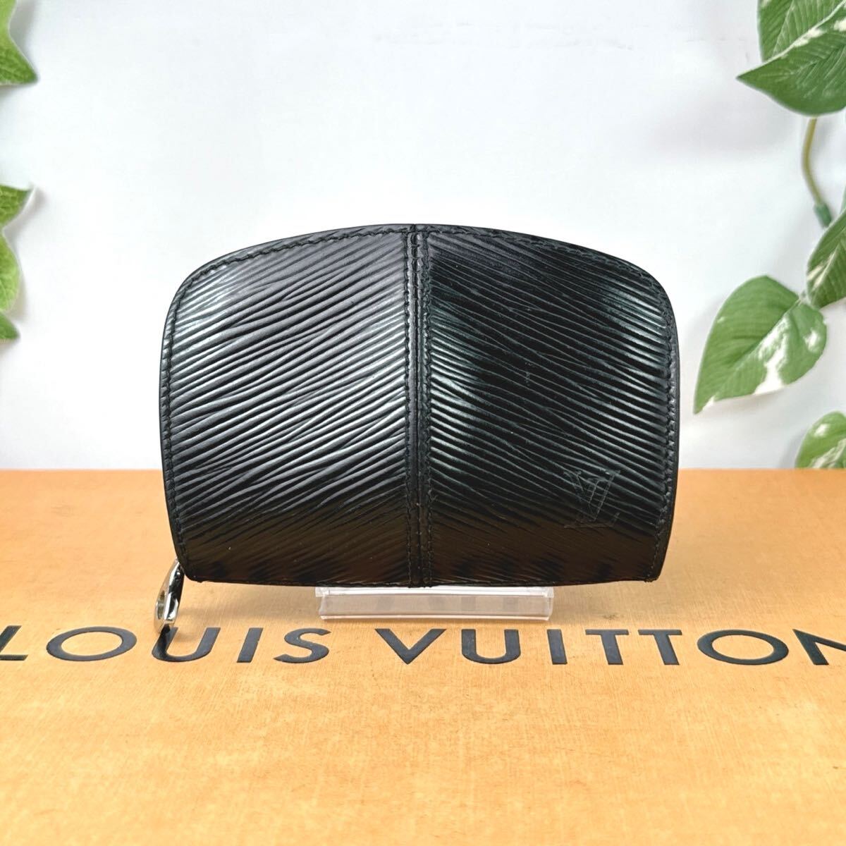 1円 LOUIS VUITTON ルイヴィトン エピ ポルト モネ エピZ ラウンドファスナー 小銭入れ シリアルVI0020_画像3