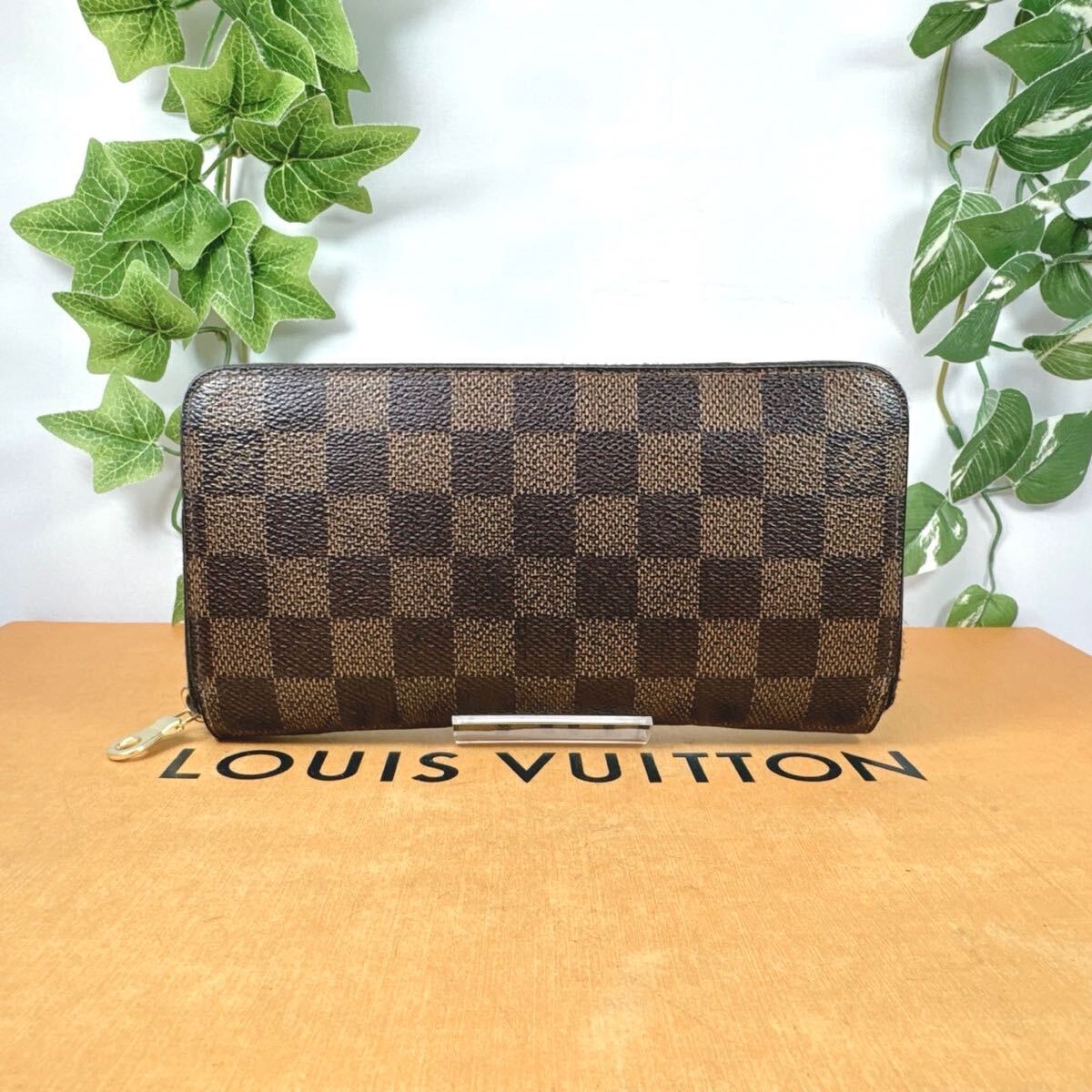 1円 ルイヴィトン LOUIS VUITTON ダミエ 長財布 ジッピー ラウンドファスナー N41661 シリアルナンバー CA4181 男女兼用_画像1