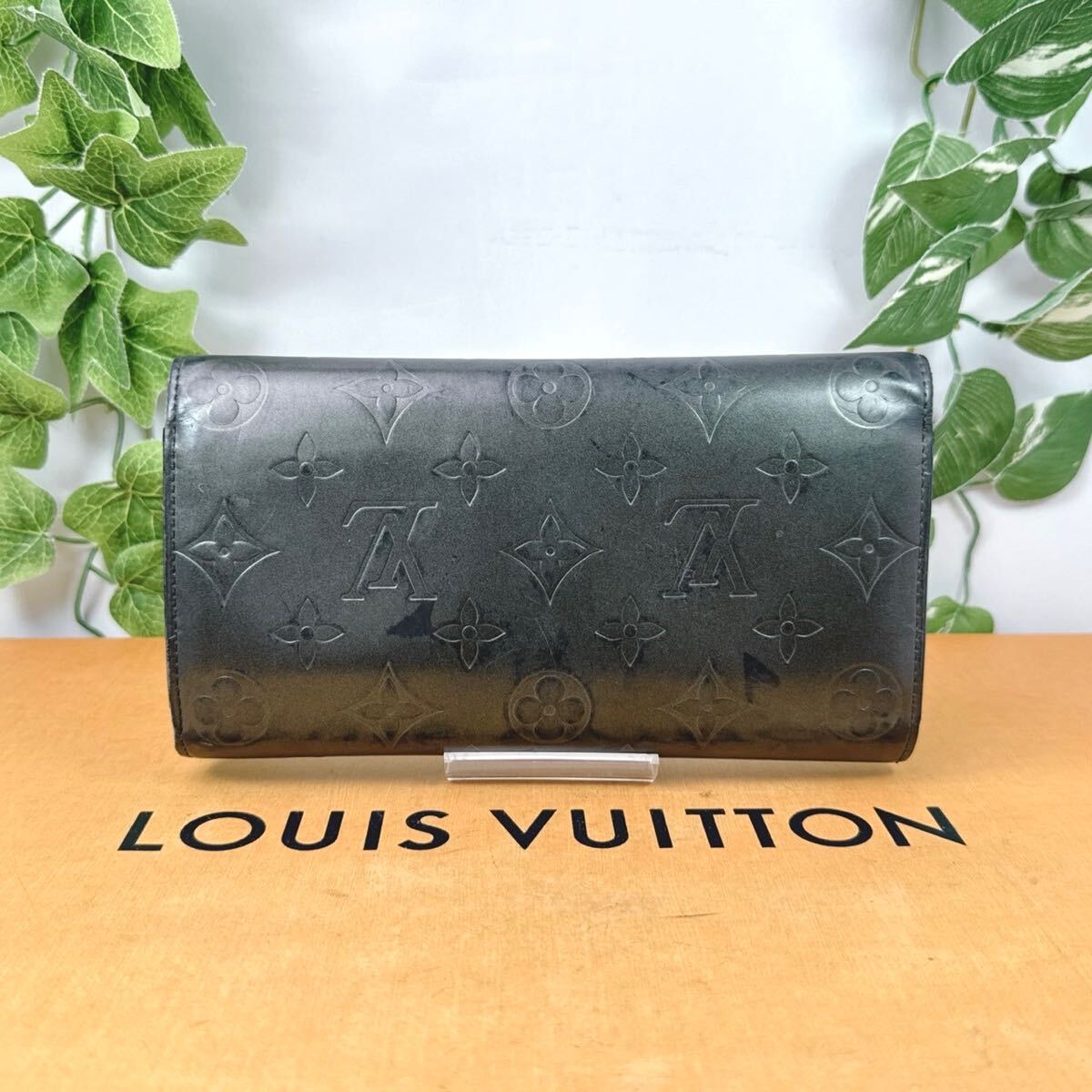 1円 LOUIS VUITTON ルイヴィトン モノグラム マット インターナショナル 長財布 シリアルナンバー TH0023_画像2