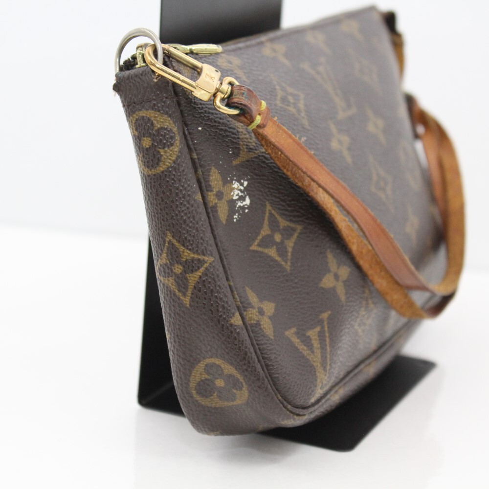 T6D0509 LOUIS VUITTON/ルイヴィトン モノグラム ポシェット アクセソワール M51980 AR1918 レディース ショルダーストラップ付_画像3