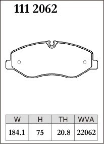 ディクセル ブレーキパッド プレミアム フロント ベンツ Vクラス(W447) V220d 447811 447811C 447815 447815C H27.10～ Fr 330mm DISC車_画像2