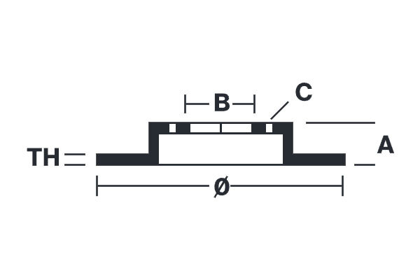 brembo ブレンボ エクストラブレーキローター リア用 エクシーガ YA4 H20.6～H22.4_画像2