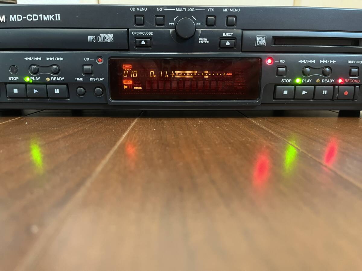 TASCAM MD-CD1MkⅡ ＣＤプレーヤー／ＭＤレコーダー MD動作OK ダビング動作OK TEAC ペット無・禁煙環境_画像9