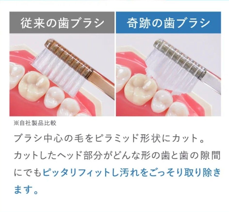 「公式正規品」奇跡の歯ブラシ 大人用 2本 1,240円の品