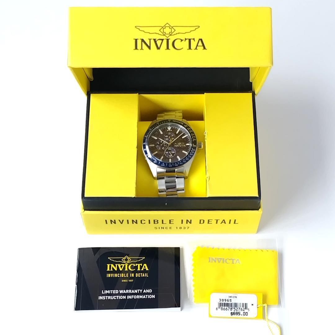 ネイビー シルバー新品INVICTAメンズ腕時計アヴィエイター箱付シンプル素敵インビクタ青ブルー紺かっこいいビジネス