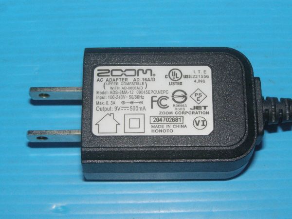 【動作品/ACアダプタ】☆ZOOM AD-16A/D (送料：185円～)_画像2