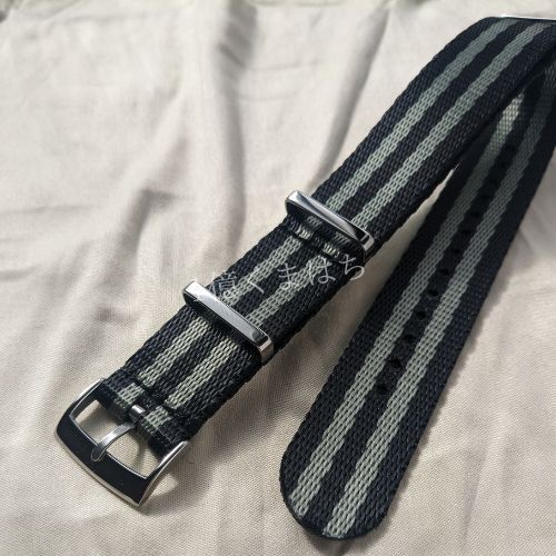 [ rare ] new goods! high class NATO belt strap 20mmje-m trousers doJB black gray 
