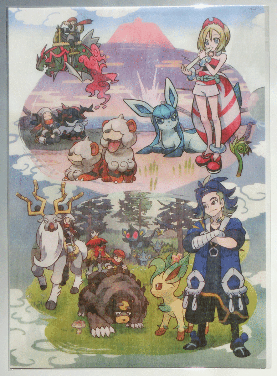 ポケモン 和紙風A4サイズクリアファイル HISUI DAYS カイ ウォロ ポケモン 和紙風A4サイズクリアファイル HISUI DAYS カイ ウォロ