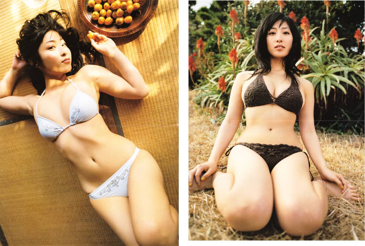 【保存版】★”佐藤寛子③” Fカップ女優開花『爽やか夏乳／蔵出しNG裸身』雑誌切り抜き73ページ+両面ポスター★眩しい美乳裸身_両面ピンナップポスター38×28.4cm