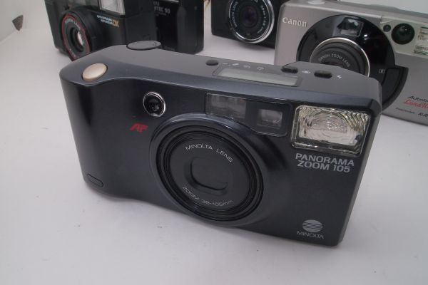 ジャンク コンパクトフィルムカメラ　まとめ Canon Minolta FUJI KYOCERA　５台セット　コンパクトレンジファインダー #Z2E014_画像2