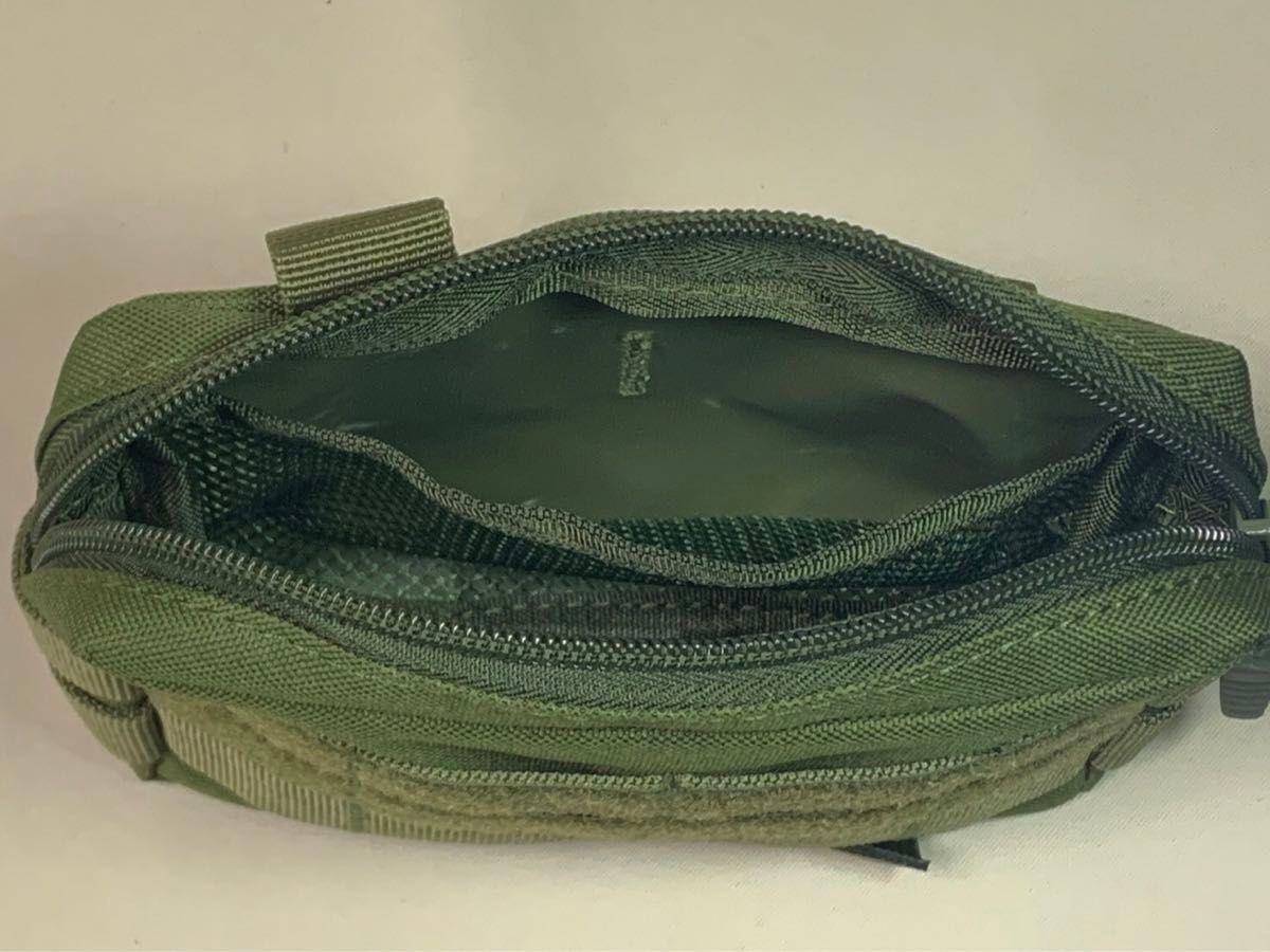 【カーキ】 タクティカルポーチ　ミリタリーポーチ　モールシステム　molle